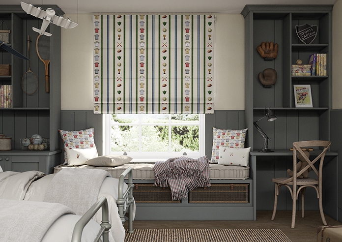 Practically Prefect, Line Captain - Twist&Fit Roman Blind - Image 3